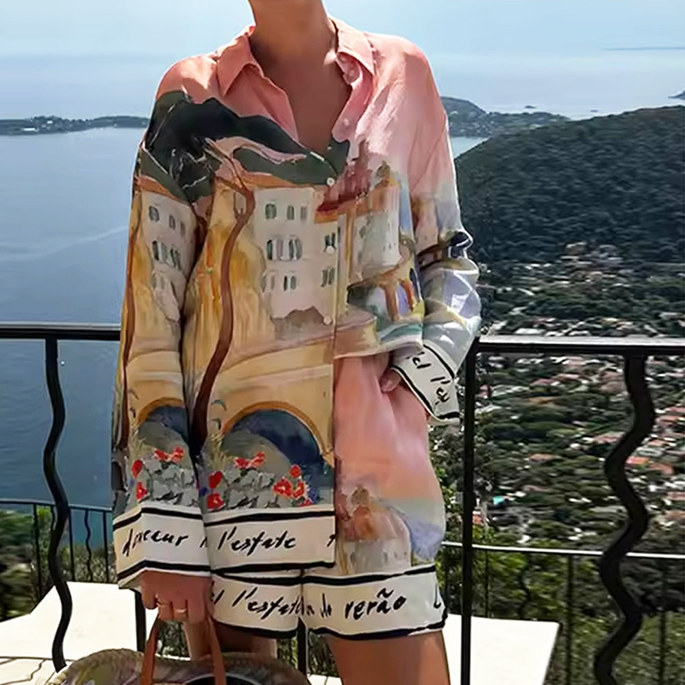 Mira - Camicia in raso panorama