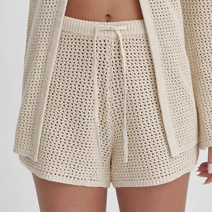 Clarissa - Set in maglia traforata